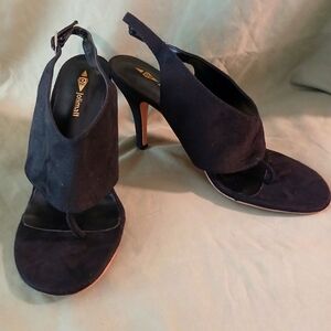 Black Suede Thong Sandal